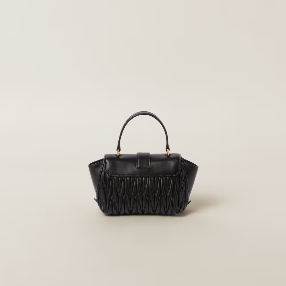 Matelassé nappa leather handbag